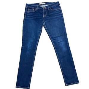 👖💙 J BRAND Low‑Rise Skinny Jeans | Women’s 27 | Dark Wash w/ Contrast Stitch